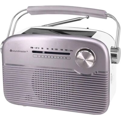 Soundmaster TR480SI - FM-radio, Solpanel, Batteri - Radio Soundmaster TR480SI - FM-radio, Solpanel, Batteri - Radio