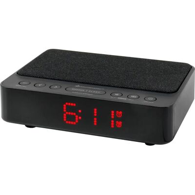 Soundmaster UR124SW Funkwecker - Digital - Doppelalarm - Kabelloses Laden Soundmaster UR124SW Funkwecker - Digital - Doppelalarm - Kabelloses Laden