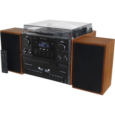 Système audio domestique Soundmaster MCD5600BR - Platine, Double cassette, Bluetooth Système audio domestique Soundmaster MCD5600BR - Platine, Double cassette, Bluetooth