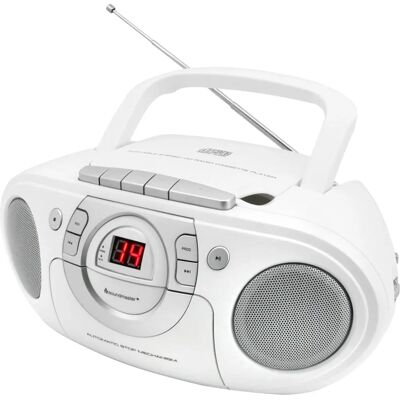 Bärbart stereosystem Soundmaster SCD5100WE - CD, FM radio Bärbart stereosystem Soundmaster SCD5100WE - CD, FM radio