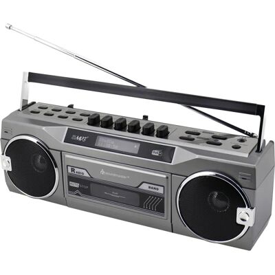 Soundmaster Radio Cassette Estéreo Bluetooth - Plata Soundmaster Radio Cassette Estéreo Bluetooth - Plata