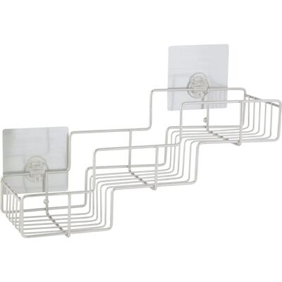 Northix Nizza Stainless Steel Bathroom Shelf - 37x23x13 cm Northix Nizza Stainless Steel Bathroom Shelf - 37x23x13 cm
