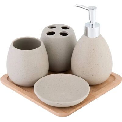 Conjunto de Acessórios de Banheiro AXENTIA Avignon - 5 Peças Conjunto de Acessórios de Banheiro AXENTIA Avignon - 5 Peças