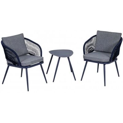 Conjunto de muebles de exterior greemotion Lyon - 2 sillas y mesa Conjunto de muebles de exterior greemotion Lyon - 2 sillas y mesa