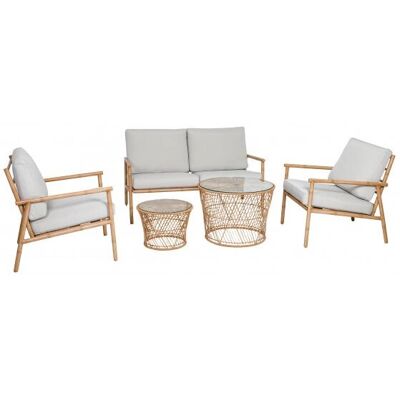 Greemotion Laos Gartengruppen - Braun, Holzoptik Greemotion Laos Gartengruppen - Braun, Holzoptik