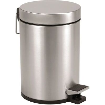 Axentia Stainless Steel Waste Bin - 3L, Pedal, Modern Design Axentia Stainless Steel Waste Bin - 3L, Pedal, Modern Design