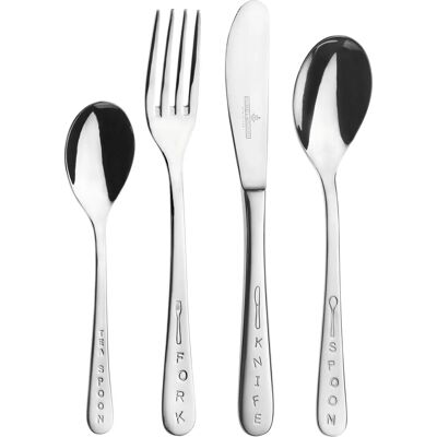 Picard & Wielpütz Kids Silber 4-tlg. Besteckset - Kinderbesteck Picard & Wielpütz Kids Silber 4-tlg. Besteckset - Kinderbesteck