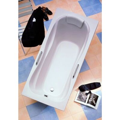 OTTOFOND Jamaica - Rechteckig, Nackenkissen, Griffe - Badewanne OTTOFOND Jamaica - Rechteckig, Nackenkissen, Griffe - Badewanne