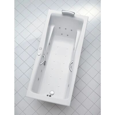 Ottofond Atlanta Whirlpool-Badewanne - Weiß, 190x90cm, Komplettset Ottofond Atlanta Whirlpool-Badewanne - Weiß, 190x90cm, Komplettset