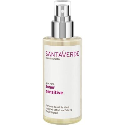 Santaverde Aloe Vera Toner Sensitive - Lotion et Tonic Facial - Publicité Santaverde Aloe Vera Toner Sensitive - Lotion et Tonic Facial - Publicité