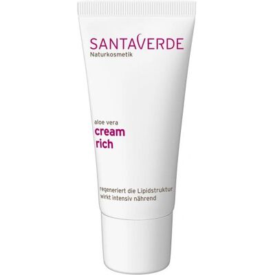 Santaverde Aloe Vera Creme Rich Tag - Gesicht, Hals, Decolleté Santaverde Aloe Vera Creme Rich Tag - Gesicht, Hals, Decolleté