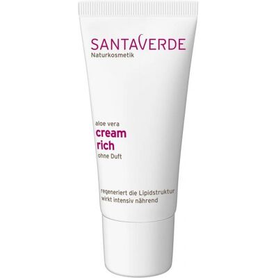Santaverde Aloe Vera Rijke Creme zonder Parfum - 30 ml Santaverde Aloe Vera Rijke Creme zonder Parfum - 30 ml