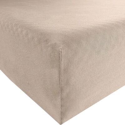 Formesse Drap-housse jersey - Beige - 140/200 cm - 160/220 cm - Housse de matelas - Publicité Formesse Drap-housse jersey - Beige - 140/200 cm - 160/220 cm - Housse de matelas - Publicité