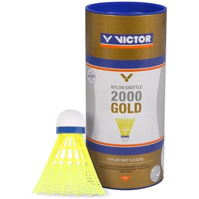 Victor Nylon Shuttle 2000 - Sárga-Kék Turnéjóváhagyott Badminton Shuttle Victor Nylon Shuttle 2000 - Sárga-Kék Turnéjóváhagyott Badminton Shuttle