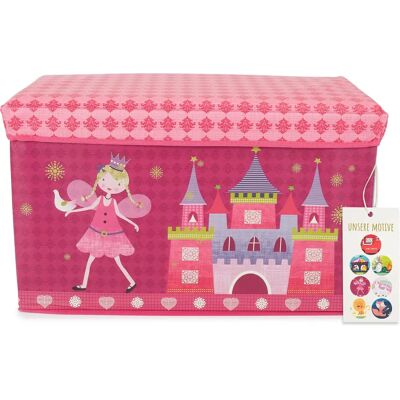 Boîte de Rangement Rose Bieco - Thème Princesse - 60L Boîte de Rangement Rose Bieco - Thème Princesse - 60L