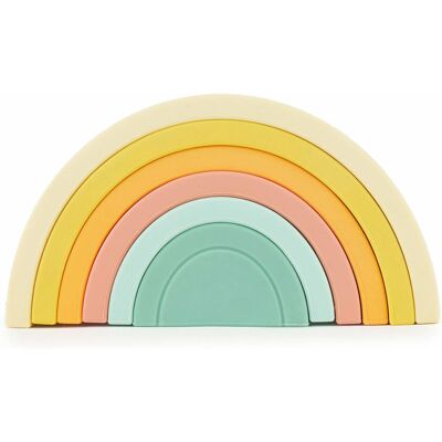 Bieco 20000085 Motor Skills Toy - Educational, Silicone Rainbow Blocks for Babies Bieco 20000085 Motor Skills Toy - Educational, Silicone Rainbow Blocks for Babies
