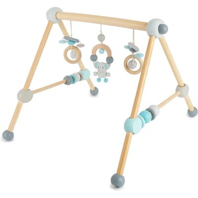 Bieco - Arche d'éveil en bois - Éléphant - Tapis de jeu pour bébé - Publicité Bieco - Arche d'éveil en bois - Éléphant - Tapis de jeu pour bébé - Publicité