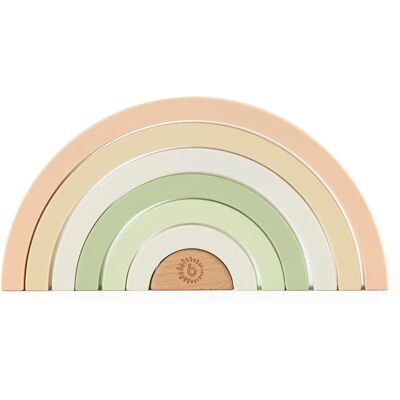 Bieco Regenbogen Holz Hase Fein - Stapelturm Baby - Spielzeug Bieco Regenbogen Holz Hase Fein - Stapelturm Baby - Spielzeug