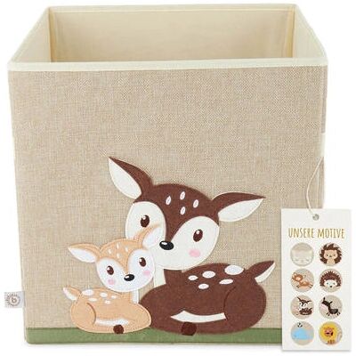Bieco 4010460 Spielzeugaufbewahrung - Rehe - Grün, Sand - Spielzeugbox Bieco 4010460 Spielzeugaufbewahrung - Rehe - Grün, Sand - Spielzeugbox