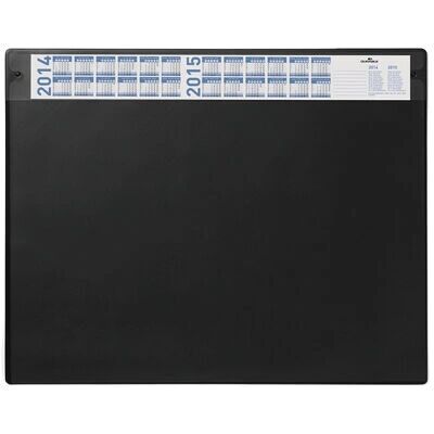 Durable Svart skrivbordsunderlägg - med kalender 650x520 mm Durable Svart skrivbordsunderlägg - med kalender 650x520 mm