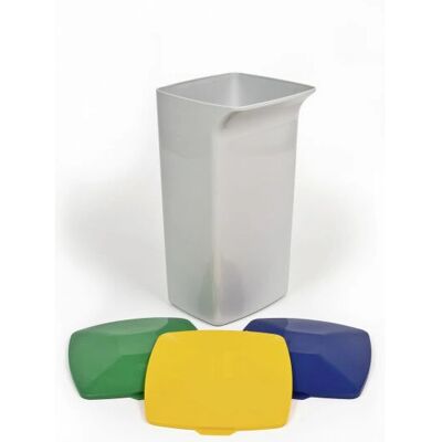 Durable 1800798010 Contenedor de Basura - Cubo Cuadrado de Polipropileno Durable 1800798010 Contenedor de Basura - Cubo Cuadrado de Polipropileno