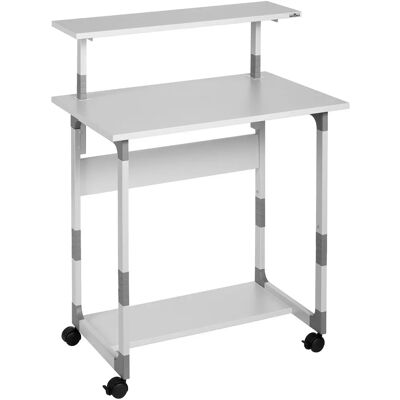 Carrello Dati Grigio Chiaro Regolabile - Durable Carrello Dati Grigio Chiaro Regolabile - Durable