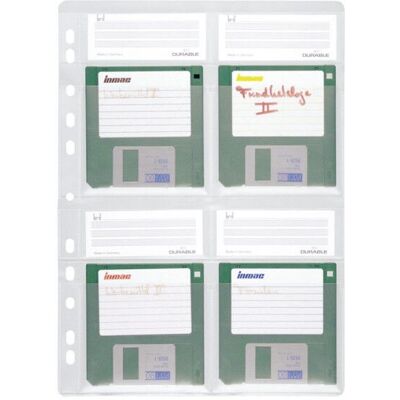 Durable 524319 Boîte de stockage - Pour 4 disquettes - Transparent Durable 524319 Boîte de stockage - Pour 4 disquettes - Transparent