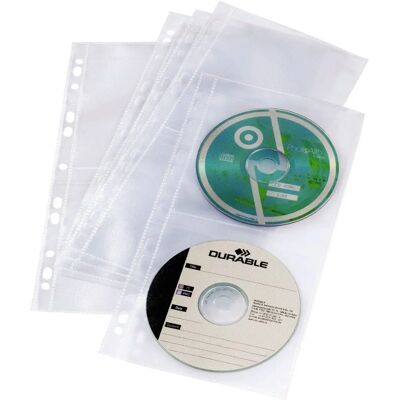 Durable 4-CD/DVD Hülle Transparent - Aufbewahrungszubehör Durable 4-CD/DVD Hülle Transparent - Aufbewahrungszubehör