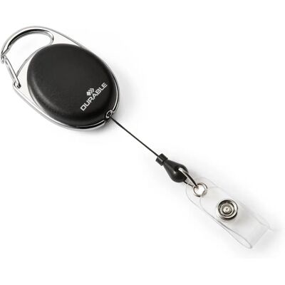 Hållare för ID-taggar - Spole - Svart - Badge holder-stil - 895801 Hållare för ID-taggar - Spole - Svart - Badge holder-stil - 895801