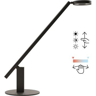 LUCTRA Svart LED skrivbordslampa - Biologisk, geststyrning LUCTRA Svart LED skrivbordslampa - Biologisk, geststyrning