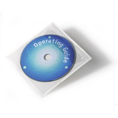 Durable POCKETFIX CD/DVD-tok - 1 lemez, Átlátszó Durable POCKETFIX CD/DVD-tok - 1 lemez, Átlátszó