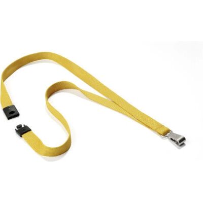 Lanyard en textile ocre DURABLE avec mousqueton - Lanyard Lanyard en textile ocre DURABLE avec mousqueton - Lanyard