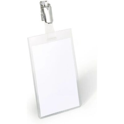 DURABLE 800219 Sicherheitsnamensschild Hochformat 90 X 60mm transparent Packung mit 25 DURABLE 800219 Sicherheitsnamensschild Hochformat 90 X 60mm transparent Packung mit 25