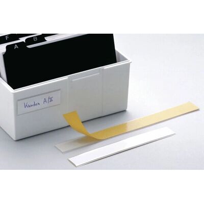 Durable Labelfix - 200x15mm Selbstklebende Etiketten - Weiß, Gelb Durable Labelfix - 200x15mm Selbstklebende Etiketten - Weiß, Gelb