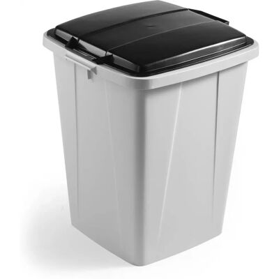 DURABLE Durabin Mülleimer VEH2012033, grau/schwarz Kunststoff, 90l DURABLE Durabin Mülleimer VEH2012033, grau/schwarz Kunststoff, 90l