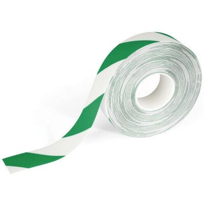 Nastro di segnaletica per pavimenti Durable DURALINE 50mm Verde/Bianco Nastro di segnaletica per pavimenti Durable DURALINE 50mm Verde/Bianco