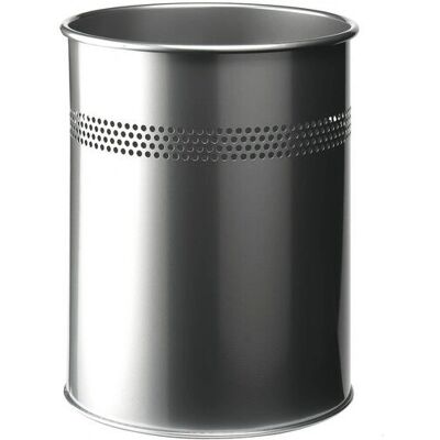 Durable Steel 15L Round Perforated Waste Basket Durable Steel 15L Round Perforated Waste Basket