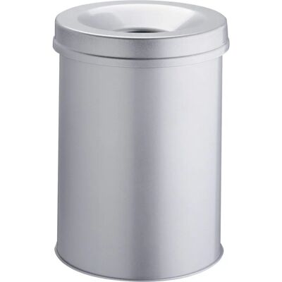 DURABLE Papierkorb Safe rund grau 15l DURABLE Papierkorb Safe rund grau 15l