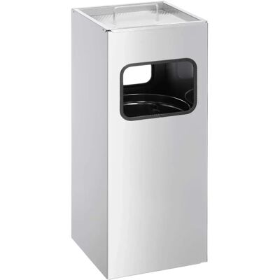 Durable Quadratischer Aschenbecher Mülleimer - 17L - Silber Durable Quadratischer Aschenbecher Mülleimer - 17L - Silber