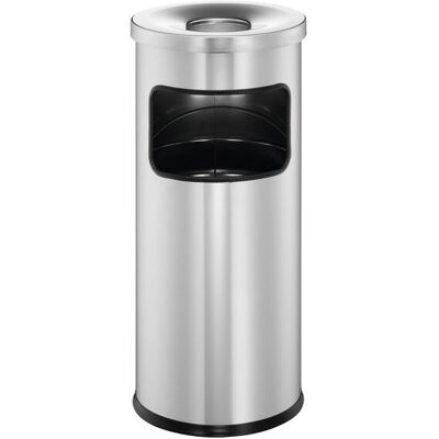 Durable 3332-23 Poubelle en aluminium avec cendrier - Poubelle avec cendrier, Argent - Publicité Durable 3332-23 Poubelle en aluminium avec cendrier - Poubelle avec cendrier, Argent - Publicité