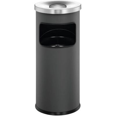 Durable 3332 Metal Charcoal - Ashtray Bin 17L Grey Durable 3332 Metal Charcoal - Ashtray Bin 17L Grey