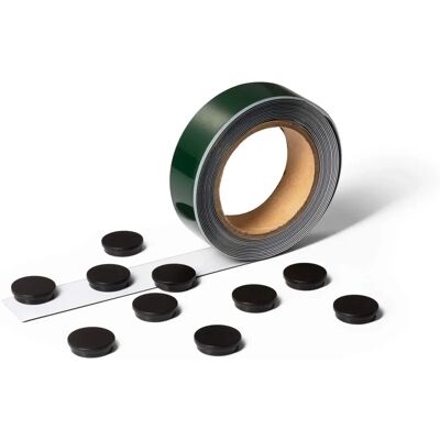 Durable Metallband mit 10 Magneten - 5m x 35mm Durable Metallband mit 10 Magneten - 5m x 35mm