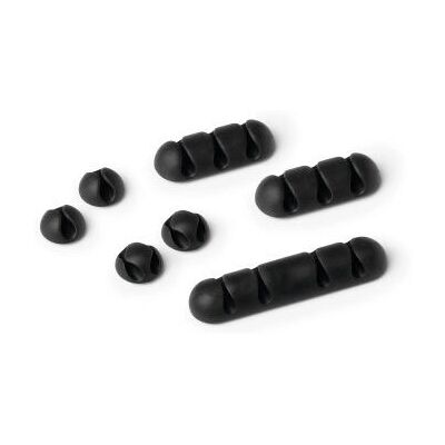 Cavoline Graphit Kabelclips - 1-4 Kabel - Kabelmanagement Cavoline Graphit Kabelclips - 1-4 Kabel - Kabelmanagement