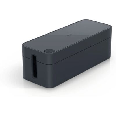 Boîte L Durable Graphite pour Organisation de Câbles Boîte L Durable Graphite pour Organisation de Câbles