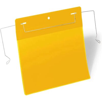 Pochette en fil métallique Durable A5 Jaune - Pochette document - Publicité Pochette en fil métallique Durable A5 Jaune - Pochette document - Publicité
