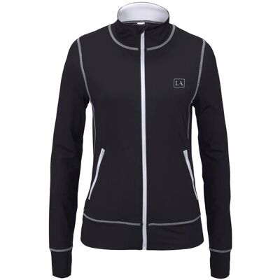 LASCANA ACTIVE Schwarz-weiß Trainingsjacke - Training Jacket LASCANA ACTIVE Schwarz-weiß Trainingsjacke - Training Jacket