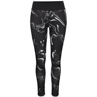 LASCANA ACTIVE Schwarz Marmor Leggings - Sporthose LASCANA ACTIVE Schwarz Marmor Leggings - Sporthose