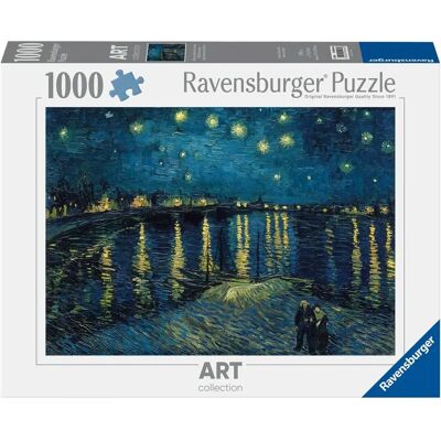 Puzzle Ravensburger Nuit Étoilée de Van Gogh - Collection d'Art - 1000 Pièces - Publicité Puzzle Ravensburger Nuit Étoilée de Van Gogh - Collection d'Art - 1000 Pièces - Publicité