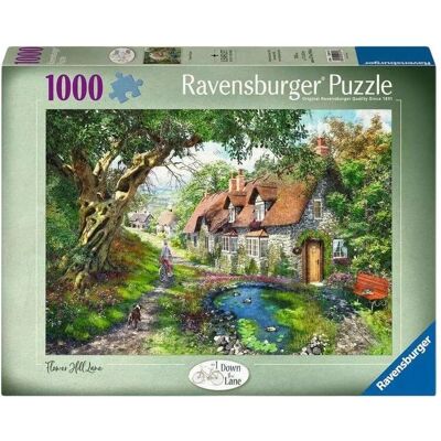 Ravensburger Down the Lane Nr.1 Flower Hill Lane Puzzle - Puzzle Ravensburger Down the Lane Nr.1 Flower Hill Lane Puzzle - Puzzle