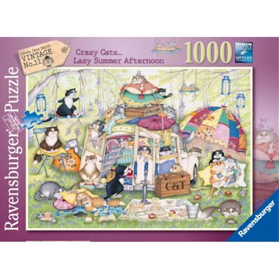 Ravensburger Crazy Cats Lazy Summer Afternoon - Jigsaw Puzzle Ravensburger Crazy Cats Lazy Summer Afternoon - Jigsaw Puzzle